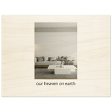 Interior Holzdrucke mit Schrift horizontal - GOLDEN SECTION ART