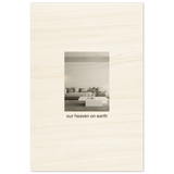 Interior Holzdrucke mit Schrift horizontal - GOLDEN SECTION ART