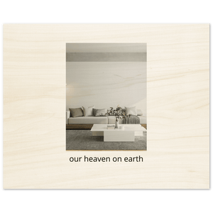 Interior Holzdrucke mit Schrift horizontal - GOLDEN SECTION ART